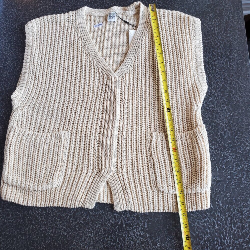 TOTEME ! chunky-knit linen-blend vest (L) - Picture 14 of 14